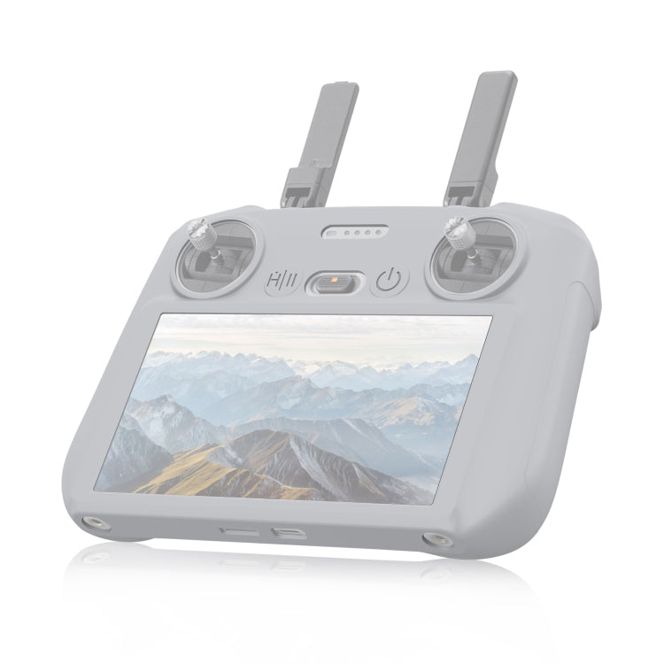 For DJI Mini 4 Pro / Air 3 Remote Control / DJI RC 2 with Screen PULUZ Silicone Protective Case (Grey) - Others by PULUZ | Online Shopping South Africa | PMC TechLife