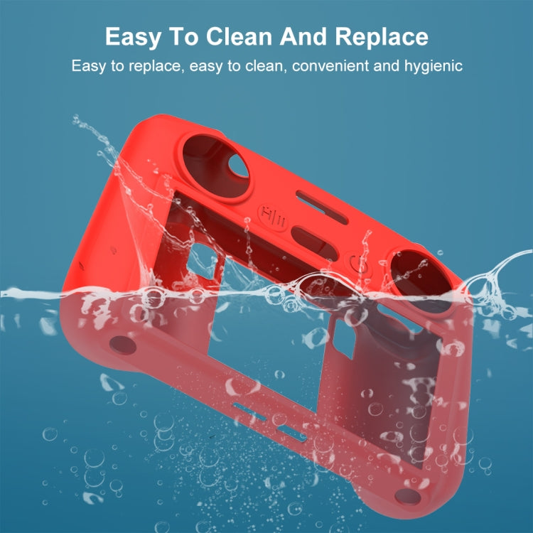 For DJI Mini 4 Pro / Air 3 Remote Control / DJI RC 2 with Screen PULUZ Silicone Protective Case (Red) - Carry Cases & Bags by PULUZ | Online Shopping South Africa | PMC TechLife | Buy Now Pay Later Mobicred