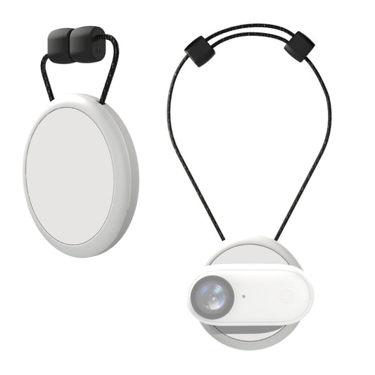 For Insta360 GO 3 PULUZ Magnetic Pendant Holder Quick Release Neck Strap (White) - Mount & Holder by PULUZ | Online Shopping South Africa | PMC Jewellery