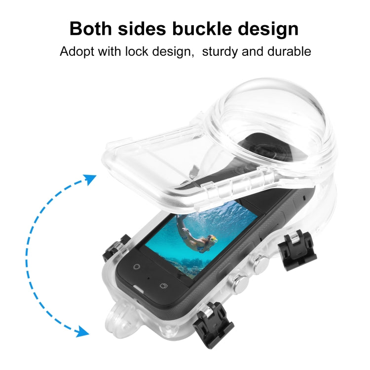 For Insta360 X3 PULUZ Invisible Dive Case 50m Waterproof Sealed Case (Transparent) - free shipping - PMC TechLife - Order now!