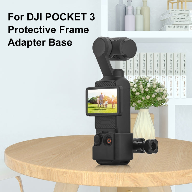 For DJI OSMO Pocket 3 PULUZ Adapter Frame Expansion Bracket with 1/4 inch Hole (Black) - Mount & Holder by PULUZ | Online Shopping South Africa | PMC Jewellery | Buy Now Pay Later Mobicred