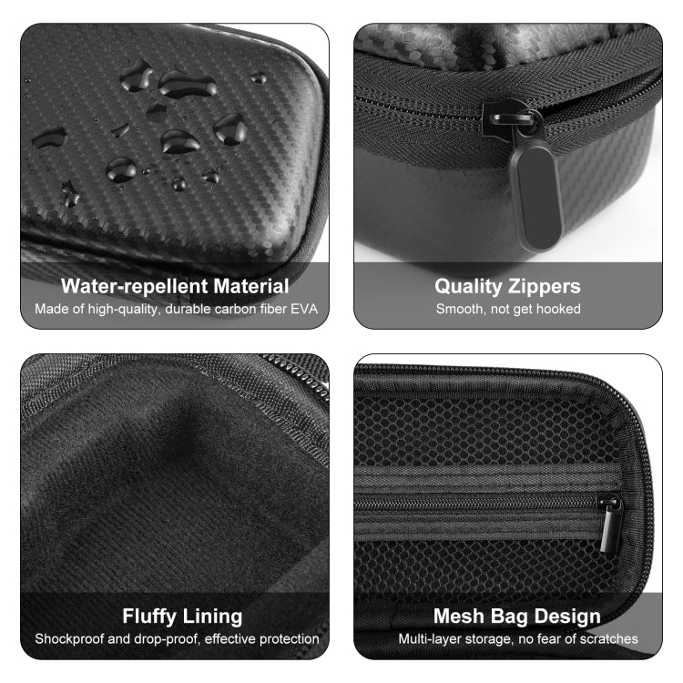 For DJI Osmo Pocket 3 PULUZ Mini Body Bag Portable EVA Storage Bag (Black) - Case & Bags by PULUZ | Online Shopping South Africa | PMC Jewellery | Buy Now Pay Later Mobicred