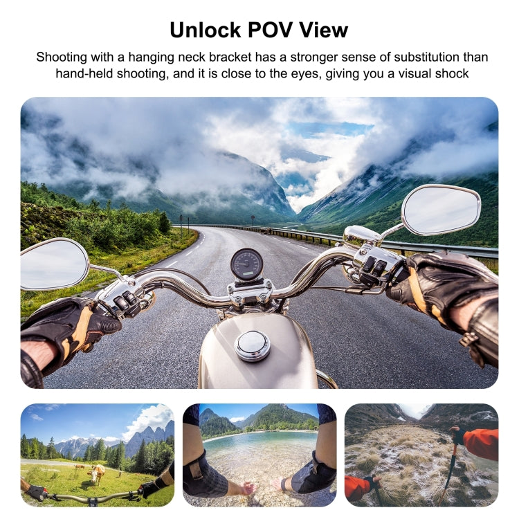 PULUZ Magnetic Collar Bracket POV View Mount with Phone Clamp for GoPro Action Cameras / Phones (Black) - free shipping - PMC TechLife - Order now!