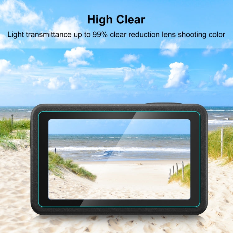 For DJI Osmo Action 5 Pro PULUZ 3-in-1 Lens Front and Back Screen Tempered Glass Explosion-proof Film (Transparent) - free shipping - PMC TechLife - Order now!