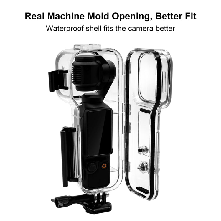 For DJI Osmo Pocket 3 PULUZ 45m Underwater Waterproof Housing Diving Case (Transparent) - Case & Bags by PULUZ | Online Shopping South Africa | PMC TechLife | Buy Now Pay Later Mobicred
