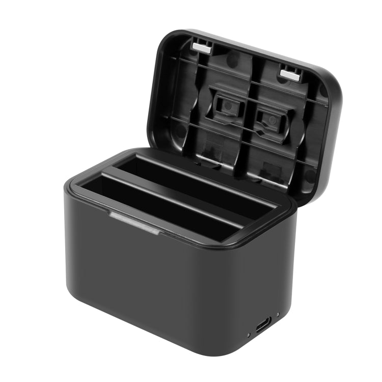 For Insta360 X4 PULUZ Battery Charging Box Battery & Memory Card Storage Case (Black) - Others by PULUZ | Online Shopping South Africa | PMC TechLife | Buy Now Pay Later Mobicred