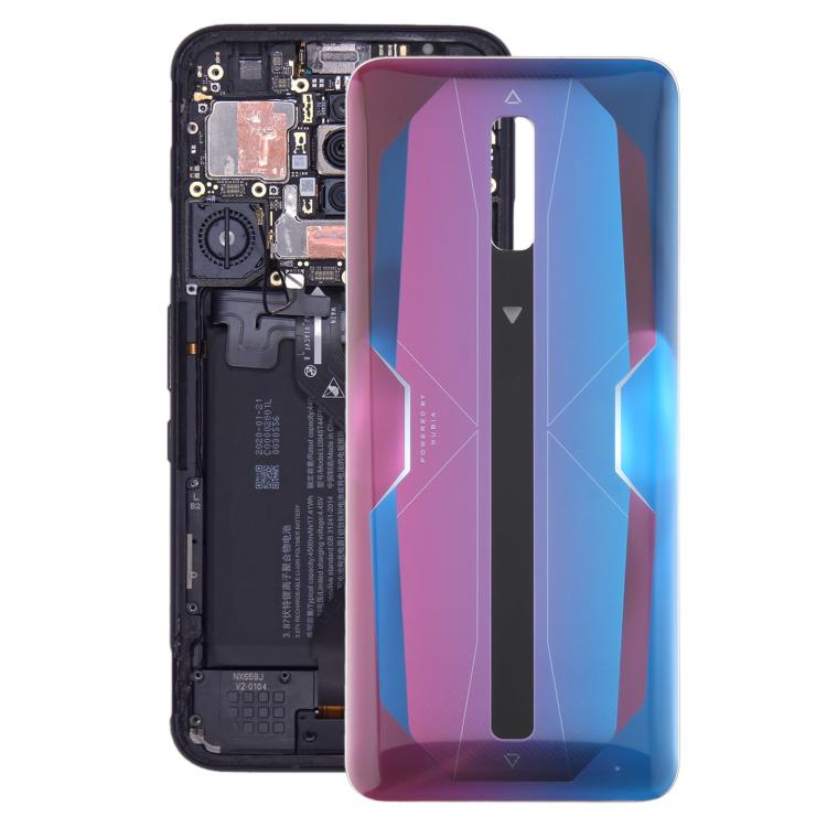 For ZTE nubia RedMagic 6 NX669J Glass Battery Back Cover(Aurora) - free shipping - PMC TechLife - Order now!