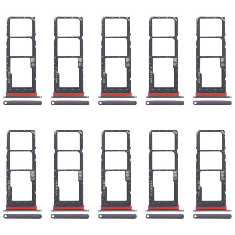 For Motorola Moto E30 10pcs Original SIM Card Tray + SIM Card Tray + Micro SD Card Tray (Grey) - free shipping - PMC TechLife - Order now!