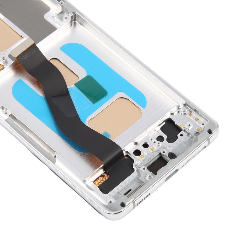 For Samsung Galaxy S21 Ultra SM-G998B 6.66 inch TFT LCD Screen Digitizer Full Assembly with Frame, Not Supporting Fingerprint Identification (Silver) - free shipping - PMC TechLife - Order now!