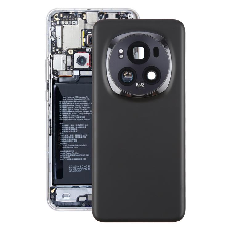 For Honor Magic6 Pro Back Cover with Camera Lens Cover(Black) - free shipping - PMC TechLife - Order now!