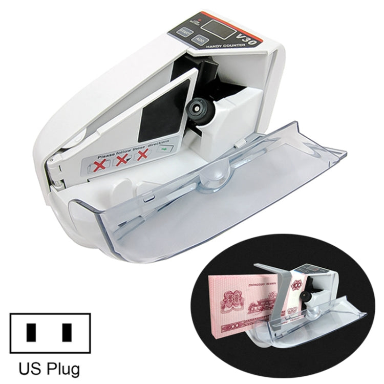 V30 Mini Portable Multi Paper Currency Counting Money Counter, US Plug - Others by PMC Jewellery | Online Shopping South Africa | PMC Jewellery