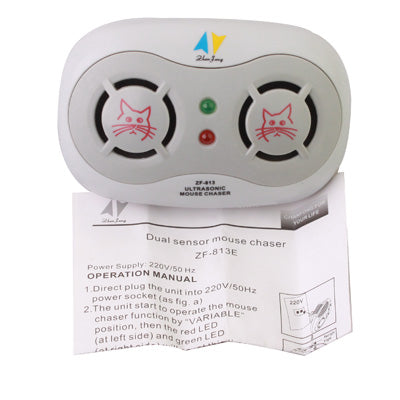 Dual Ultrasonic Sensor Mouse Chaser(White) - Repellents by PMC Jewellery | Online Shopping South Africa | PMC Jewellery | Buy Now Pay Later Mobicred