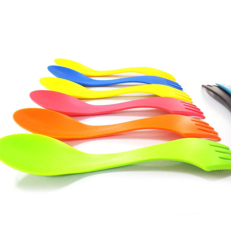 6 in 1 Colorful ABS Knife / Fork / Spoon Set - Cutlery Sets by PMC Jewellery | Online Shopping South Africa | PMC Jewellery | Buy Now Pay Later Mobicred