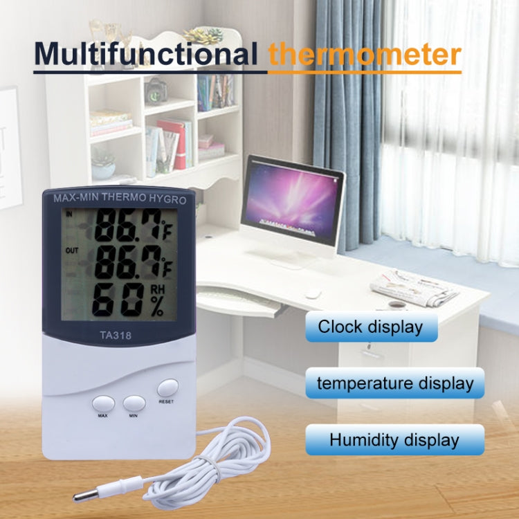 Indoor Thermometer with Hygrometer(White) - Indoor Thermometer by PMC Jewellery | Online Shopping South Africa | PMC Jewellery | Buy Now Pay Later Mobicred