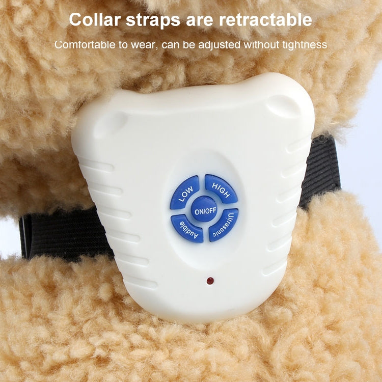 Ultrasonic Bark Stop Collar(White) - Training Aids by PMC TechLife | Online Shopping South Africa | PMC TechLife | Buy Now Pay Later Mobicred