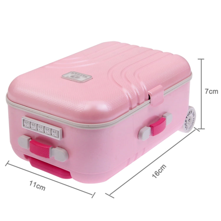 Cute Mini Suitcase Style Mechanical Music Box / Storage Box with Mirror & Ballet Girl(Pink) - Music Box by PMC Jewellery | Online Shopping South Africa | PMC Jewellery | Buy Now Pay Later Mobicred