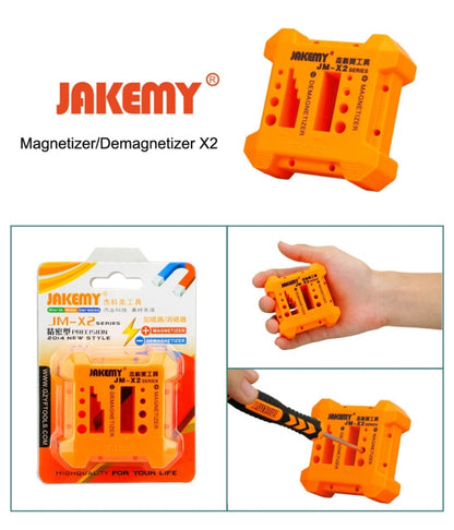 JAKEMY JM-X2 Magnetizer/Demagnetizer with Screwdriver Holes, Size: Medium - Magnetizer Demagnetizer Tool by JAKEMY | Online Shopping South Africa | PMC Jewellery | Buy Now Pay Later Mobicred