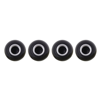 Universal 8mm American Billiards No.8 Ball Style Plastic Car Tire Valve Caps, Pack of 4(Black) - Tire Valve Caps by PMC Jewellery | Online Shopping South Africa | PMC Jewellery