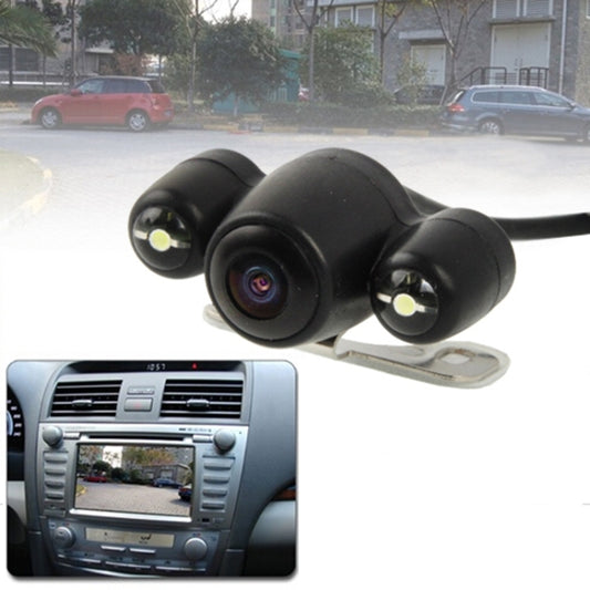 2.4G Wireless DVD Night Vision Car Rear View Backup Camera with 2 LED, Wide viewing angle: 120°(WX808EBS)(Black) - Rear View Cameras by PMC Jewellery | Online Shopping South Africa | PMC Jewellery | Buy Now Pay Later Mobicred