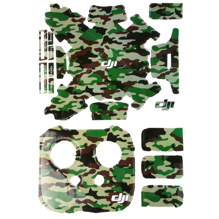 4D Imitation Carbon Fiber PVC Water Resistance Sticker Kit for DJI Phantom 3 Quadcopter & Remote Controller & Battery(Camouflage Pattern) -  by PMC TechLife | Online Shopping South Africa | PMC TechLife | Buy Now Pay Later Mobicred