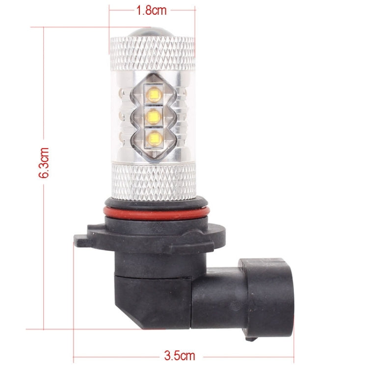 9005 80W 800LM 6500K White Light 16-3535-LEDs Car Foglight , Constant Current , DC12-24V(White Light) - Fog / Driving Lights by PMC Jewellery | Online Shopping South Africa | PMC Jewellery | Buy Now Pay Later Mobicred