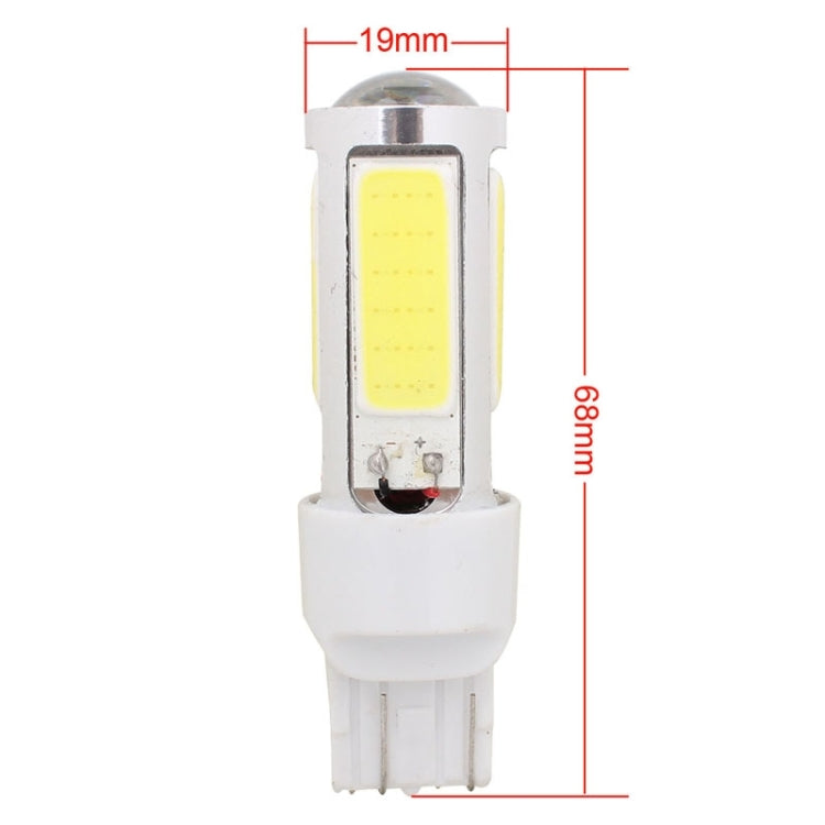 2PCS T20 Dual Wires 1250LM 20W + 5W 5 x COB LED White Light Brake Light Daytime Running Light Bulb, DC 12V - Brake Lights by PMC Jewellery | Online Shopping South Africa | PMC Jewellery | Buy Now Pay Later Mobicred