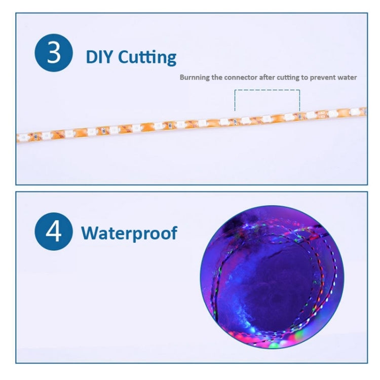 5 PCS Normally-on Style 45 LED 3528 SMD Waterproof Flexible Car Strip Light for Car Decoration, DC 12V, Length: 45cm - Decorative Lights by PMC TechLife | Online Shopping South Africa | PMC TechLife | Buy Now Pay Later Mobicred