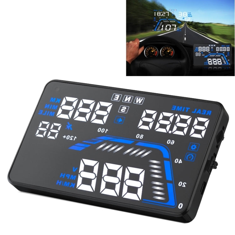 Q7 5.5 inch Car GPS HUD Vehicle-mounted Head Up Display Security System, Support Speed & Real Time & Altitude & Over Speed Alarm & Satellite Number, etc. - Head Up Display System by PMC TechLife | Online Shopping South Africa | PMC TechLife | Buy Now Pay Later Mobicred
