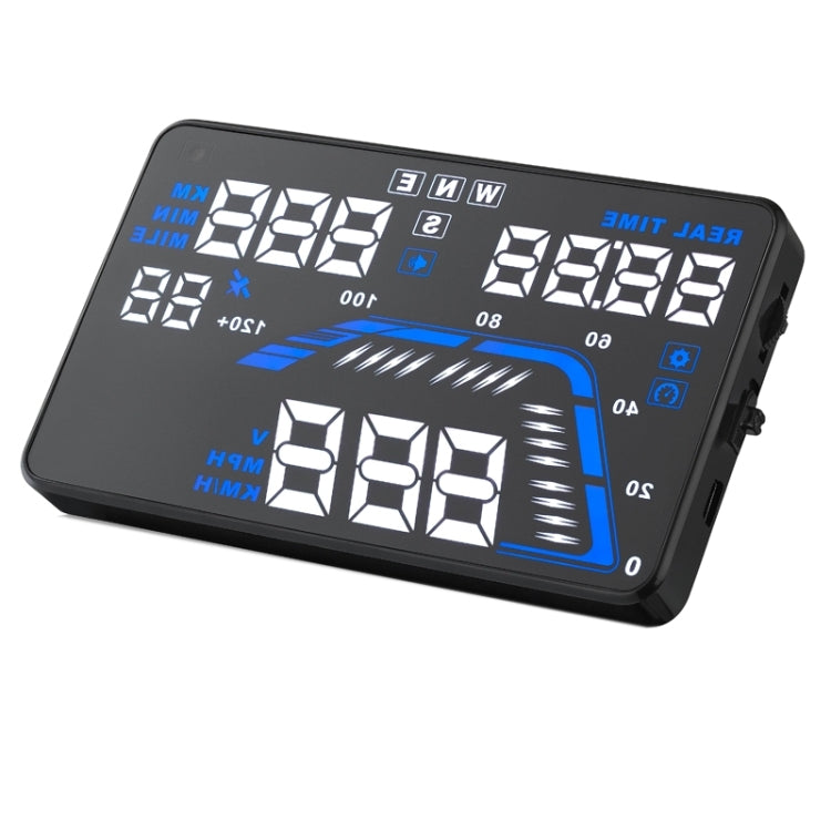 Q7 5.5 inch Car GPS HUD Vehicle-mounted Head Up Display Security System, Support Speed & Real Time & Altitude & Over Speed Alarm & Satellite Number, etc. - Head Up Display System by PMC TechLife | Online Shopping South Africa | PMC TechLife | Buy Now Pay Later Mobicred