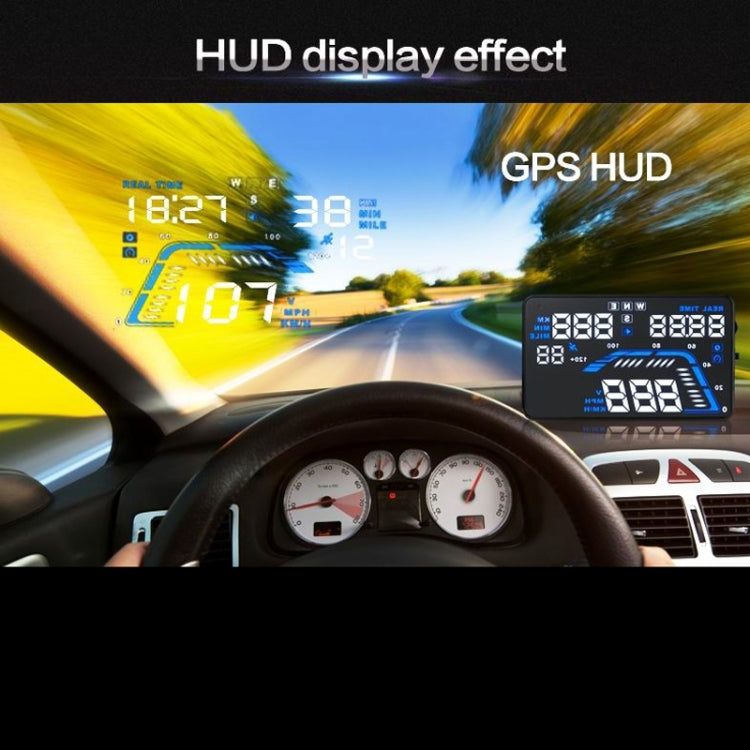 Q7 5.5 inch Car GPS HUD Vehicle-mounted Head Up Display Security System, Support Speed & Real Time & Altitude & Over Speed Alarm & Satellite Number, etc. - Head Up Display System by PMC TechLife | Online Shopping South Africa | PMC TechLife | Buy Now Pay Later Mobicred
