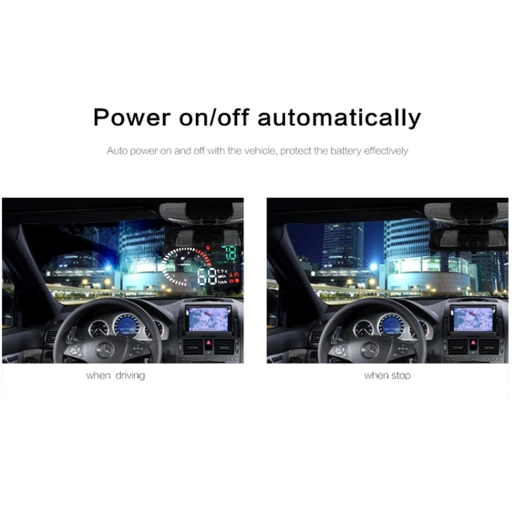 X6 3.5 inch Car OBDII / EUOBD HUD Vehicle-mounted Head Up Display Security System, Support Speed & Water Temperature & Speed Alarm & Fuel Consumption & Battery Voltage, etc. - Head Up Display System by PMC Jewellery | Online Shopping South Africa | PMC Jewellery | Buy Now Pay Later Mobicred