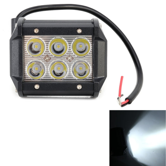 18W CREE 6 LED White Light Condenser Engineering Lamp / Waterproof IP67 SUVs Light, DC 10-30V(Black) - Work Lights by PMC Jewellery | Online Shopping South Africa | PMC Jewellery | Buy Now Pay Later Mobicred