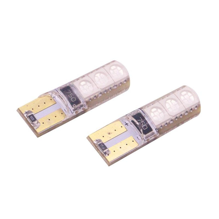 2 PCS T10 2W 120-140LM 6 LED Ice Blue 5050 LED Brake Light for Vehicles, DC12V - Clearance Lights by PMC TechLife | Online Shopping South Africa | PMC TechLife | Buy Now Pay Later Mobicred