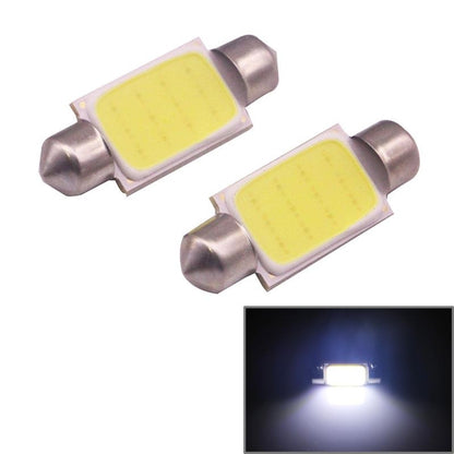 2 PCS 39mm 1.5W 80LM White Light 1 COB LED License Plate Reading Lights Car Light Bulb - Door Lights by PMC Jewellery | Online Shopping South Africa | PMC Jewellery