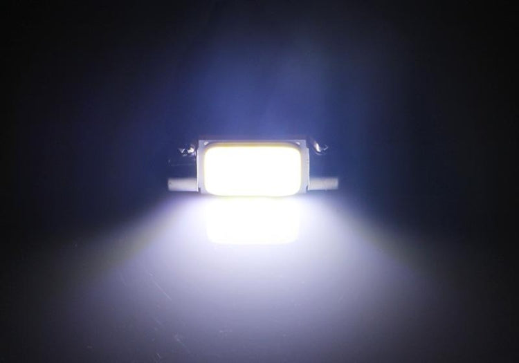 2 PCS 39mm 1.5W 80LM White Light 1 COB LED License Plate Reading Lights Car Light Bulb - Dome Lights by PMC TechLife | Online Shopping South Africa | PMC TechLife | Buy Now Pay Later Mobicred