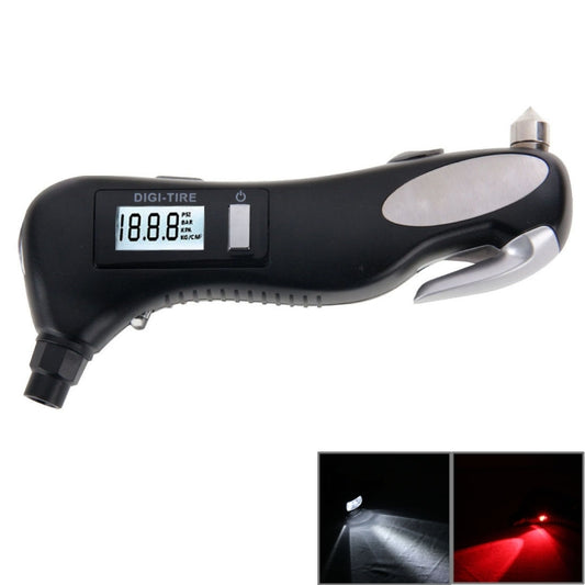 LCD Display Screen Digital Tire Gauge with LED Flashlight, Pressure Range: 2-150PSI - Tire Pressure Gauges by PMC Jewellery | Online Shopping South Africa | PMC Jewellery | Buy Now Pay Later Mobicred