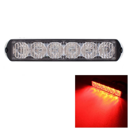 18W 1080LM 6-LED Red Light Wired Car Flashing Warning Signal Lamp, DC 12-24V, Wire Length: 90cm - Warning Lights by PMC Jewellery | Online Shopping South Africa | PMC Jewellery | Buy Now Pay Later Mobicred