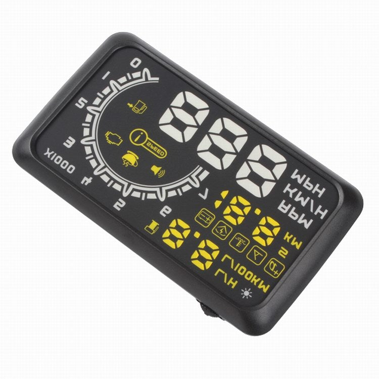 W02 5.5 inch Car OBDII HUD Fuel Consumption Warning System Vehicle-mounted Head Up Display Projector with LED - Head Up Display System by PMC TechLife | Online Shopping South Africa | PMC TechLife | Buy Now Pay Later Mobicred