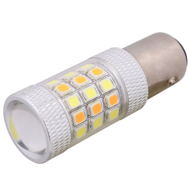 1157/BAY15D 8W 420LM White + Yellow Light 42 LED 2835 SMD Car Brake Light Steering Light Bulb, DC 12V - Brake Lights by PMC Jewellery | Online Shopping South Africa | PMC Jewellery | Buy Now Pay Later Mobicred