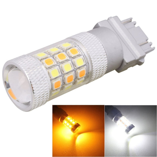 T25 8W 420LM White + Yellow Light 42 LED 2835 SMD Car Brake Light Steering Light Bulb, DC 12V - Brake Lights by PMC Jewellery | Online Shopping South Africa | PMC Jewellery | Buy Now Pay Later Mobicred