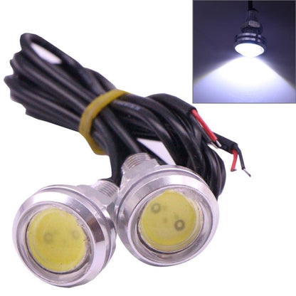 2 PCS 2x 3W 120LM Waterproof Eagle Eye Light White LED Light for Vehicles, Cable Length: 60cm(Silver) - Eagle Eye Lamps by PMC Jewellery | Online Shopping South Africa | PMC Jewellery | Buy Now Pay Later Mobicred