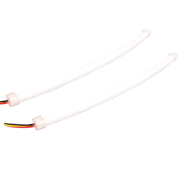 2 PCS  3W 180LM 6500K 597-577nm White + Yellow Wired LED Tube Daytime Running Light DRL Steering Lamp, DC12V, Lamp Length:30cm - Fog / Driving Lights by PMC TechLife | Online Shopping South Africa | PMC TechLife | Buy Now Pay Later Mobicred