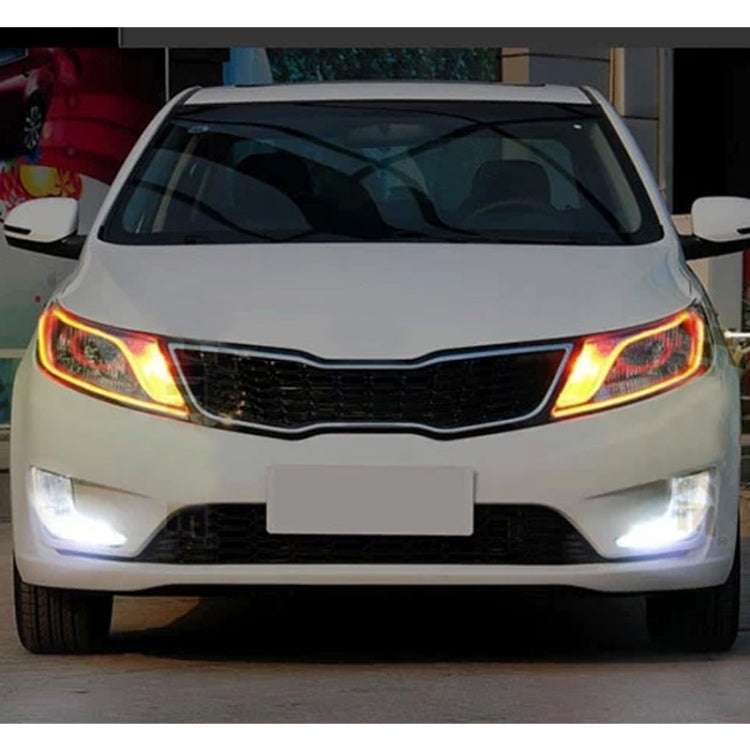 2 PCS  6W 360LM 6500K 597-577nm White + Yellow Wired LED Tube Daytime Running Light DRL Steering Lamp, DC12V, Lamp Length:60cm - Fog / Driving Lights by PMC TechLife | Online Shopping South Africa | PMC TechLife | Buy Now Pay Later Mobicred