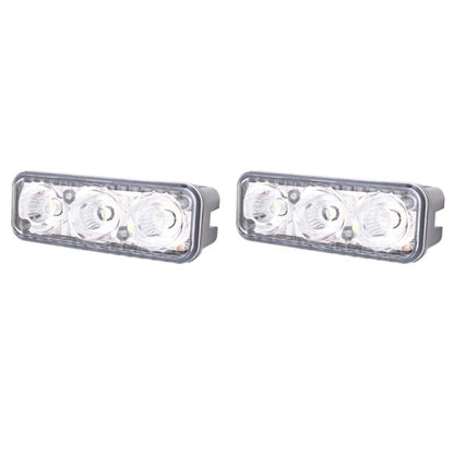 2 PCS MZ 9W 540LM 6500K 3-LED White Light Wired Car Daytime Running Light Fog Lamp, DC12-24V,Light Wire: 15cm - Fog / Driving Lights by PMC Jewellery | Online Shopping South Africa | PMC Jewellery | Buy Now Pay Later Mobicred