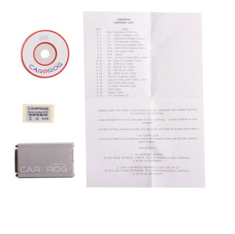 Carprog V10.03 Full ECU Chip Auto Repair Tool with 21 Adaptors for Car Radios / Odometers / Dashboards / Immobilizers Repair - Code Readers & Scan Tools by PMc TechLife | Online Shopping South Africa | PMc TechLife | Buy Now Pay Later Mobicred