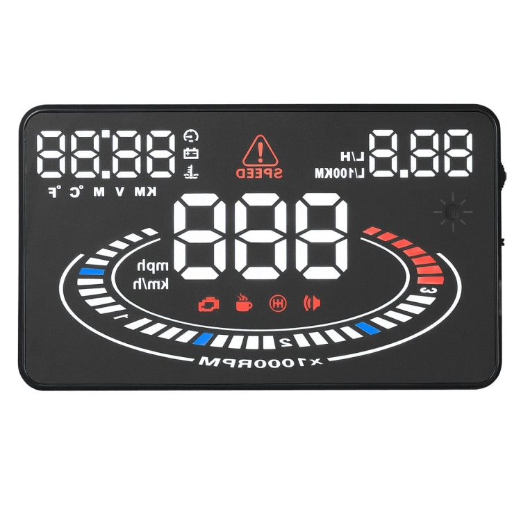 E300 5.5 inch Car OBDII / EUOBD HUD Vehicle-mounted Head Up Display Security System, Support Speed & Fuel Consumption, Overspeed Alarm,  Fuel Consumption, Water Temperature, etc.(Black) - Head Up Display System by PMC TechLife | Online Shopping South Africa | PMC TechLife | Buy Now Pay Later Mobicred