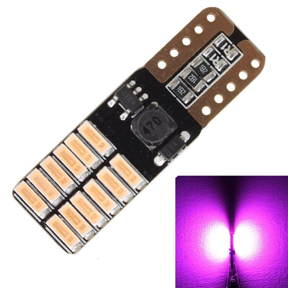 2 PCS T10 4.8W 720LM Pink Light 24 SMD 4014 LED Error-Free Canbus Car Clearance Lights Lamp, DC 12V - Clearance Lights by PMC Jewellery | Online Shopping South Africa | PMC Jewellery | Buy Now Pay Later Mobicred