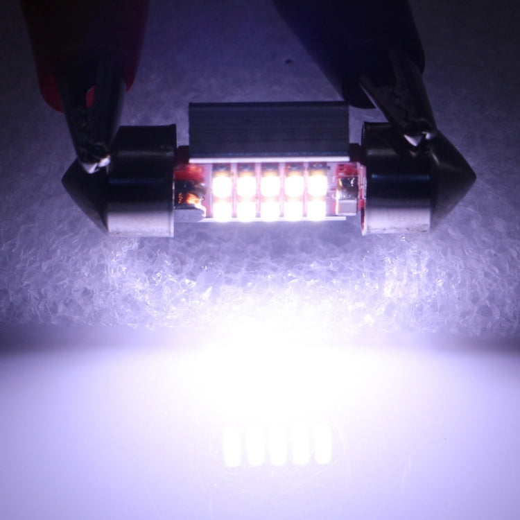 2 PCS 31mm 3W 180LM White Light 10 LED SMD 4014 CANBUS License Plate Reading Lights Car Light Bulb - Dome Lights by PMC TechLife | Online Shopping South Africa | PMC TechLife | Buy Now Pay Later Mobicred