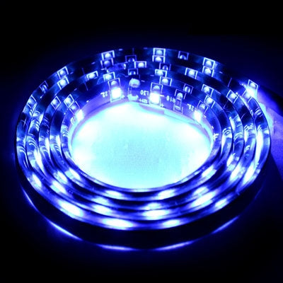 1.7W Blue Light 60 LED 3528 SMD Waterproof Flexible Car Strip Light, DC 12V, Length: 1m - Decorative Lights by PMC Jewellery | Online Shopping South Africa | PMC Jewellery | Buy Now Pay Later Mobicred