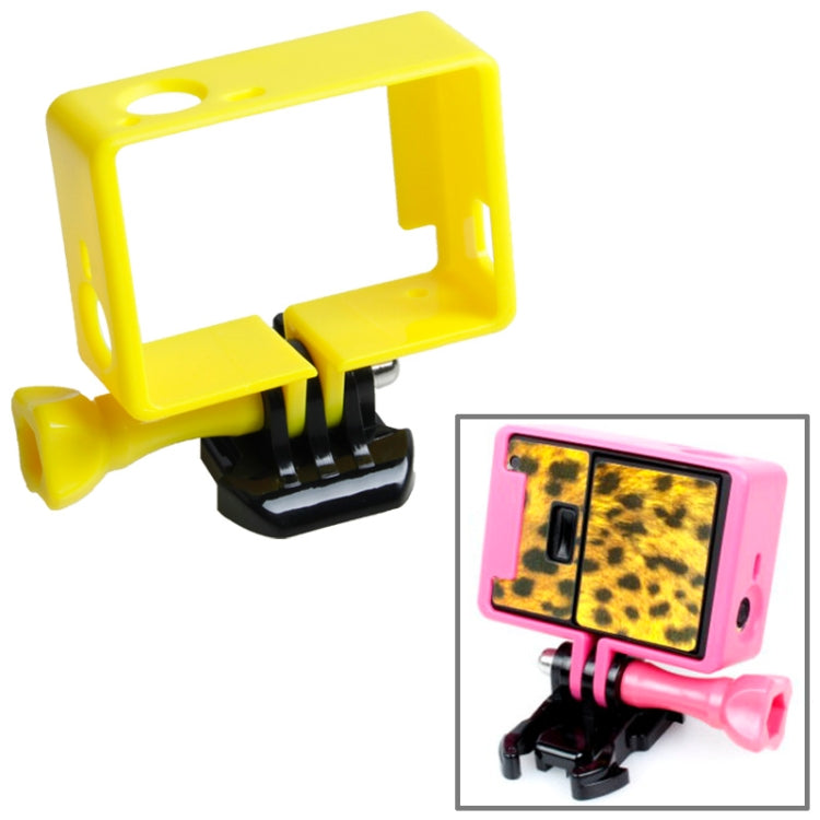 TMC High Quality Tripod Cradle Frame Mount Housing for GoPro HERO4 /3+ /3, HR191(Yellow) - Protective Frame by TMC | Online Shopping South Africa | PMC TechLife | Buy Now Pay Later Mobicred